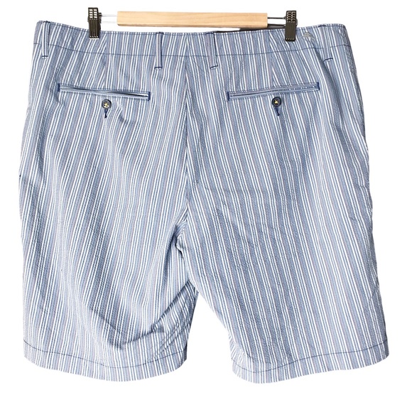 Tommy Bahama Casual Shorts Blue White Pink Stripes Summer Travel Men’s 38 Waist - Picture 6 of 9